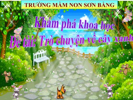 Bài giảng Giáo án Lớp MG 4 tuổi B - KPKH, Đề tài: Trò chuyện về cây xanh - Năm học 2024-2025 (Nguyễn Thị Thu Hiền)