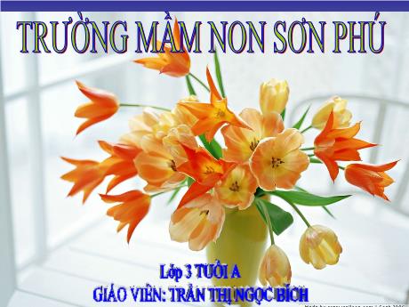 Bài giảng Mẫu giáo Lớp 3 tuổi - KPKH, Hoạt động học: Trò chuyện về nghề nông (Trần Thị Ngọc Bích)