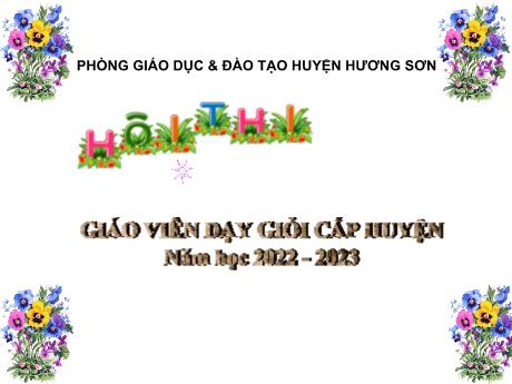 Bài giảng Giáo án MG Khối 5 tuổi - LQ Toán, Đề tài: Đếm đến 5, nhận biết nhóm có 5 đối tượng, nhận biết số 5