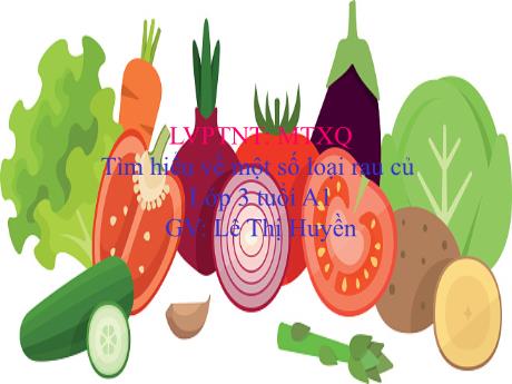 Bài giảng Mẫu giáo 3 tuổi A1 - LVPTNT, MTXQ: Tìm hiểu về một số loại rau củ