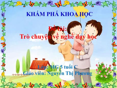 Bài giảng Mẫu giáo 5 tuổi C - KPXH, Đề tài: Trò chuyện về nghề dạy học